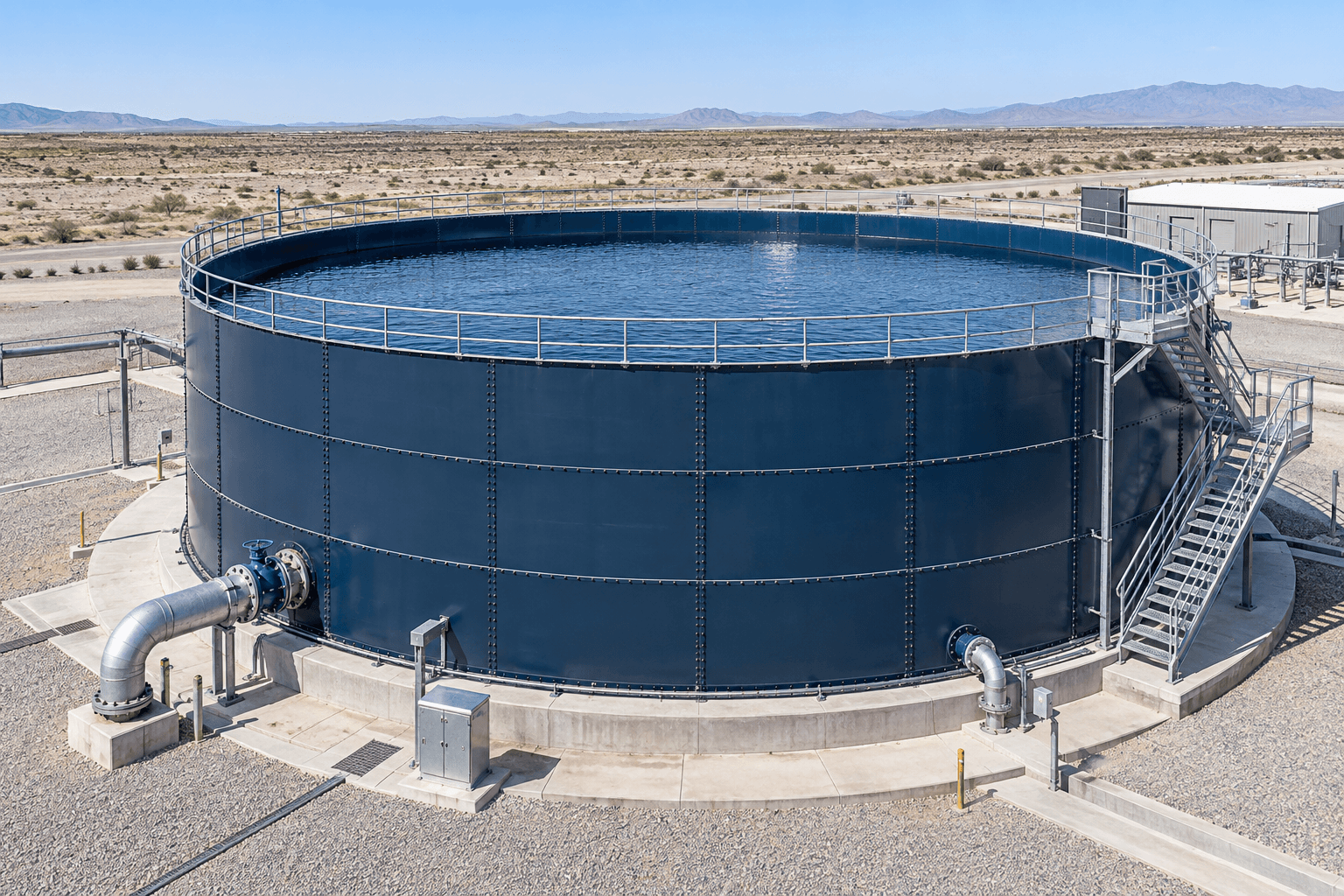Project illustration: open wastewater treatment tank
