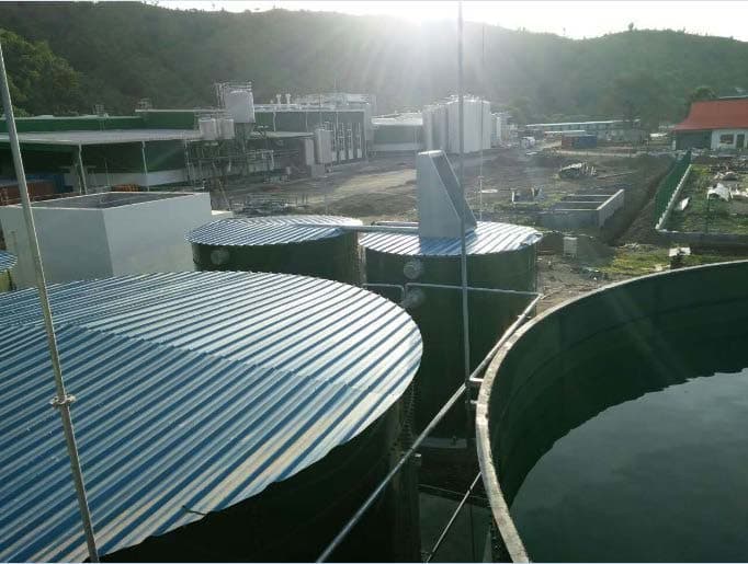 Heineken Plant Wastewater treatment tanks – East Timor
