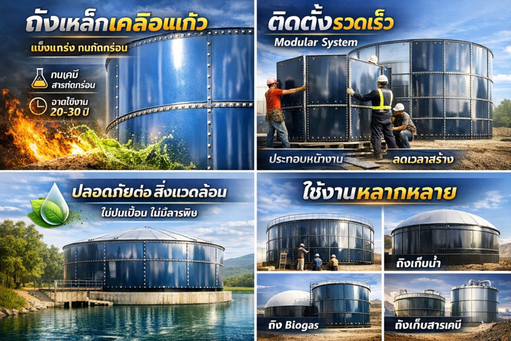 ถังเหล็กเคลือบแก้ว มีข้อดีอย่างไร